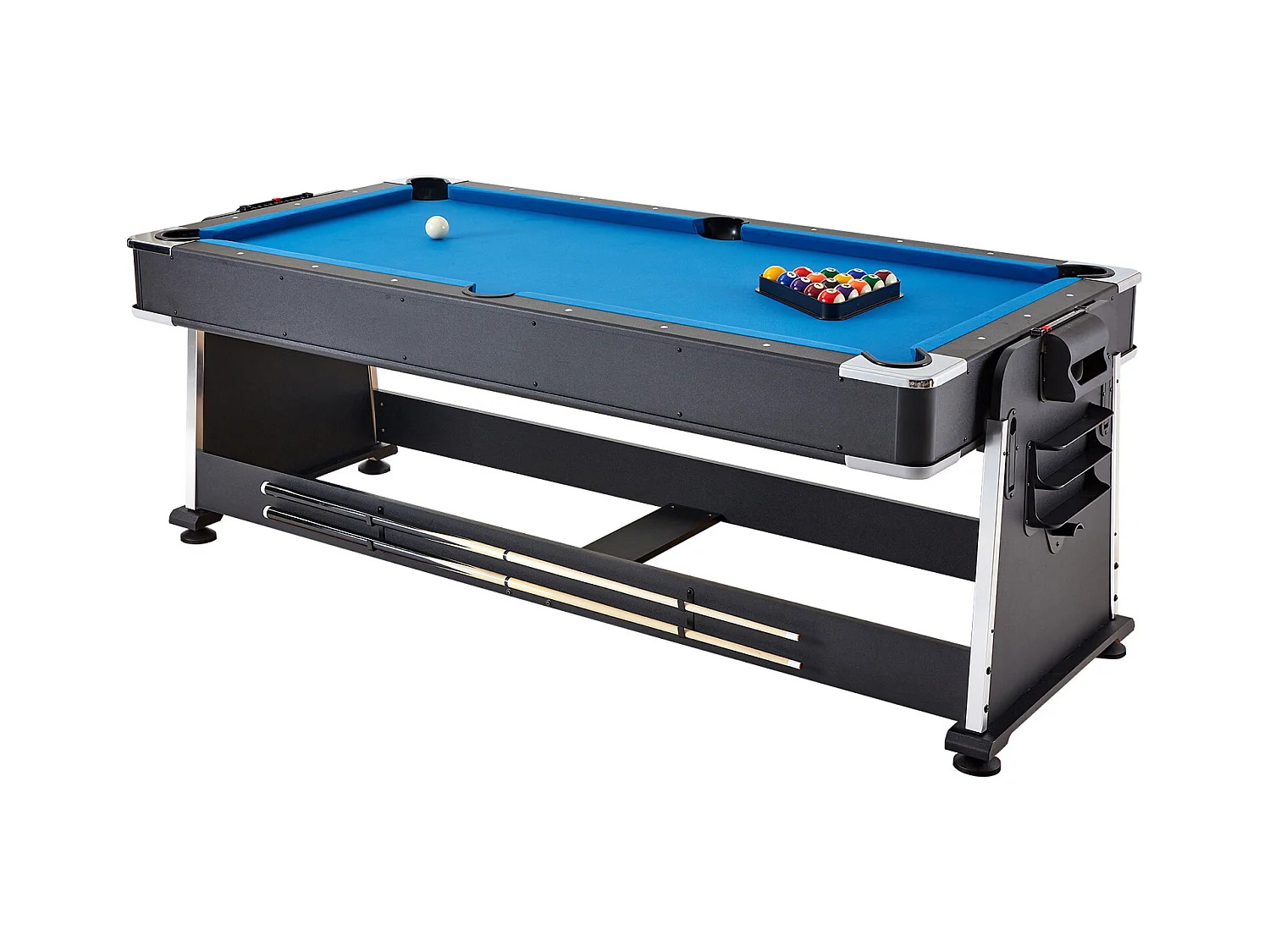 Table de Air Hockey, SucceBuy Table Multi-Jeux Pivotante pour Billard, Air Hockey et Tennis de Table