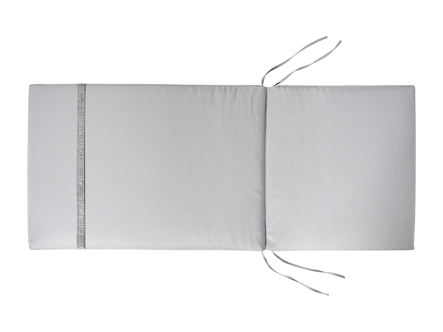 Lot de 6 coussins de jardin JAVA/AMANTEA PREMIUM 50 x 71 cm Gris clair