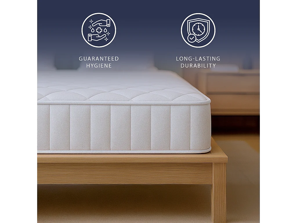 Nuri Pro | Matelas mémoire | 20 cm | Orthopédique & Ignifuge | Antiallergique | C1 | IT | 140x200