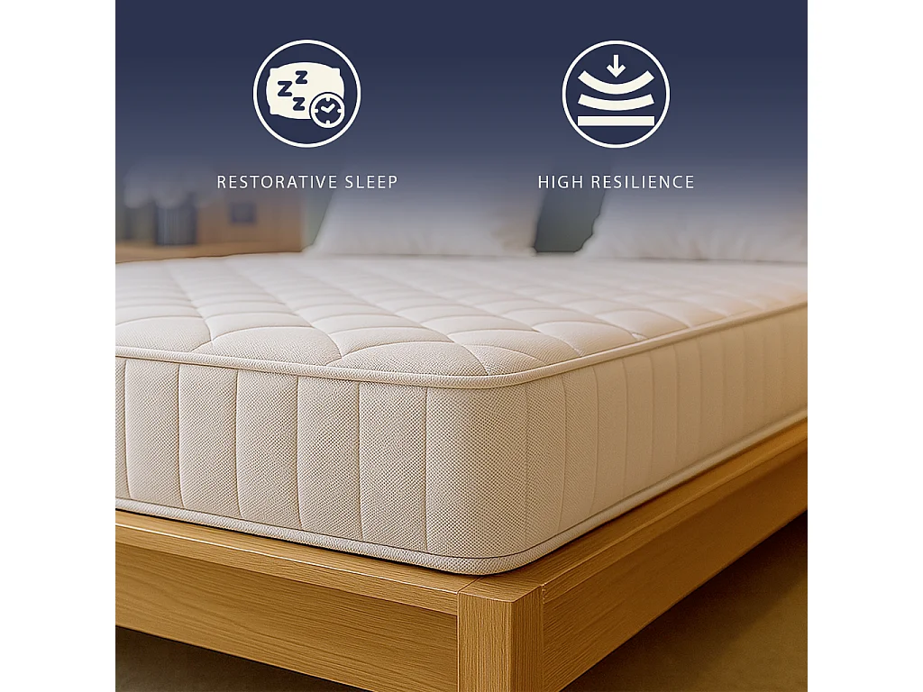 Nuri Pro | Matelas mémoire | 20 cm | Orthopédique & Ignifuge | Antiallergique | C1 | IT | 140x200