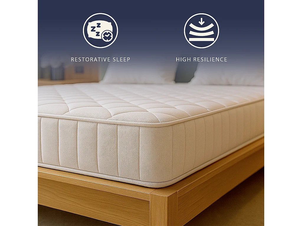 Nuri Pro | Matelas mémoire | 20 cm | Orthopédique & Ignifuge | Antiallergique | C1 | IT | 80x190