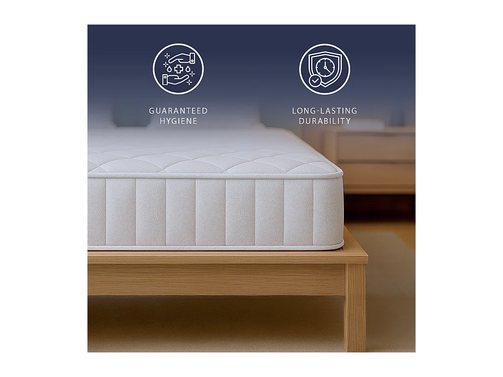Nuri Pro | Matelas mémoire | 20 cm | Orthopédique & Ignifuge | Antiallergique | C1 | IT | 180x200