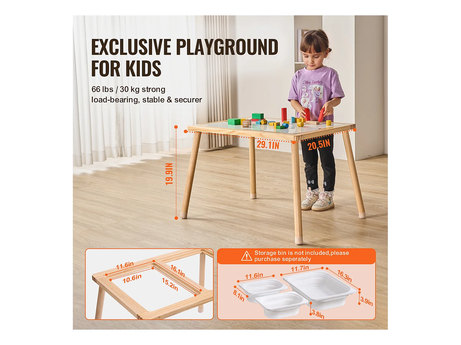 Table Sensorielle SucceBuy pour Tout-Petits - Conçue Spécialement pour les Jeunes Enfants avec des Activités Sensorielles Adaptées