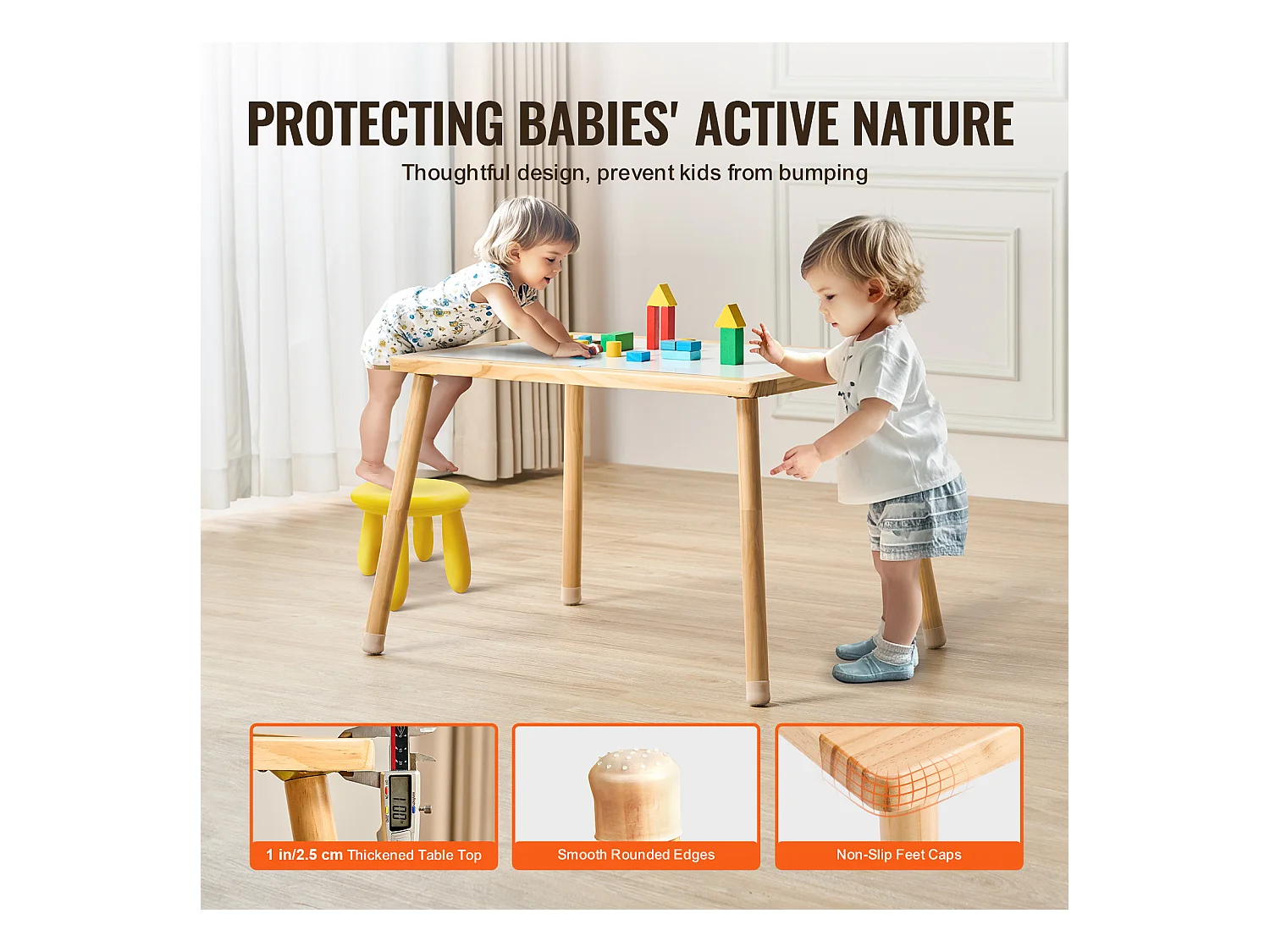 Table Sensorielle SucceBuy pour Tout-Petits - Conçue Spécialement pour les Jeunes Enfants avec des Activités Sensorielles Adaptées