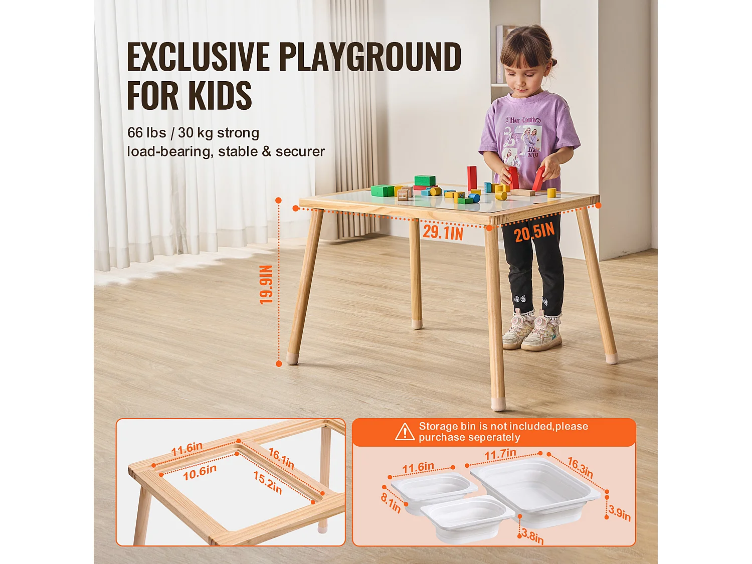 Table Sensorielle SucceBuy pour Tout-Petits - Conçue Spécialement pour les Jeunes Enfants avec des Activités Sensorielles Adaptées
