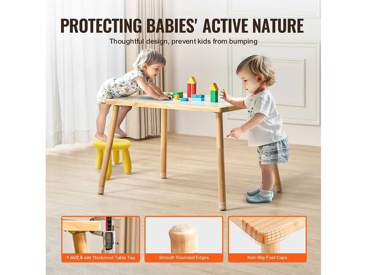 Table Sensorielle SucceBuy pour Tout-Petits - Conçue Spécialement pour les Jeunes Enfants avec des Activités Sensorielles Adaptées