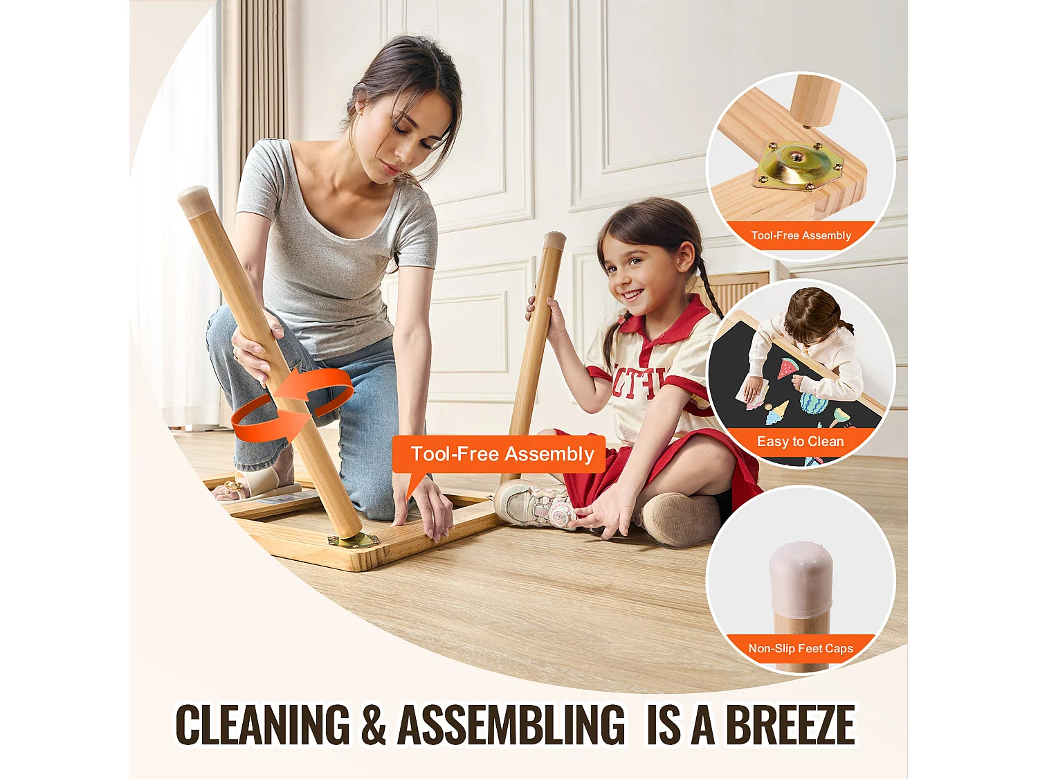 Table Sensorielle SucceBuy pour Enfants Table à Eau et Sable en Bois 3 Bacs - Développe la Créativité et les Sens des Jeunes Enfants