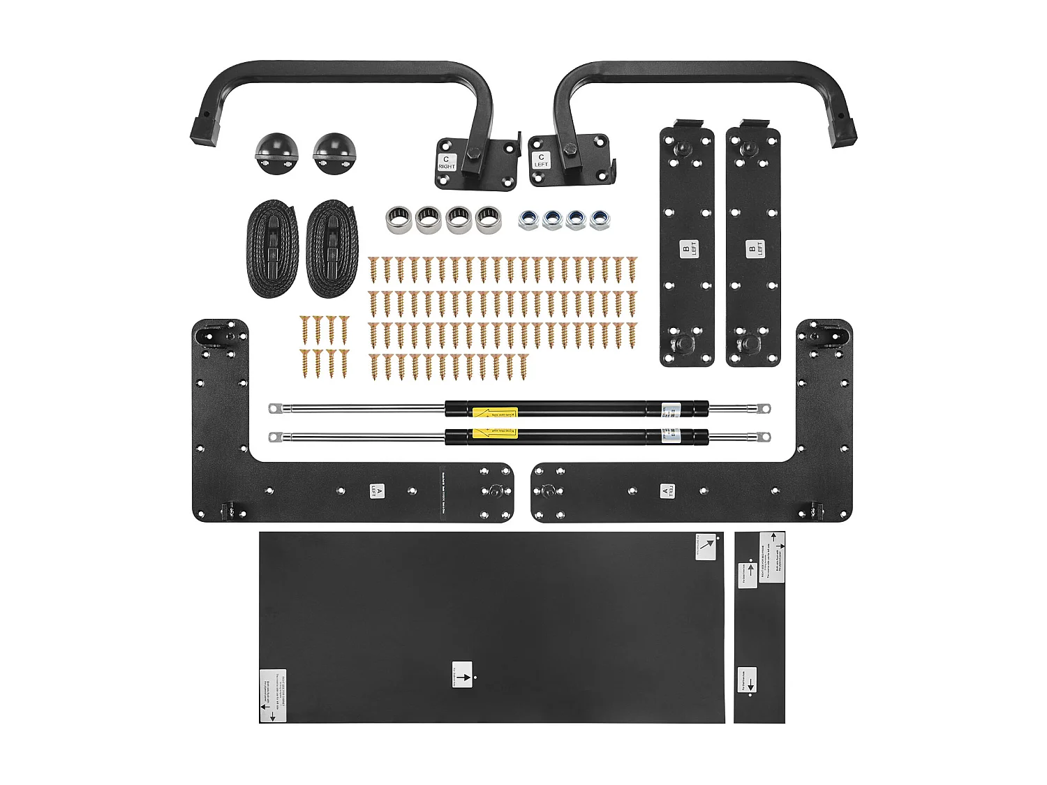 Kit de Lit Escamotable SucceBuy, Full Size Vertical DIY Hardware Pliable, Gain de Place pour la Chambre d'Amis