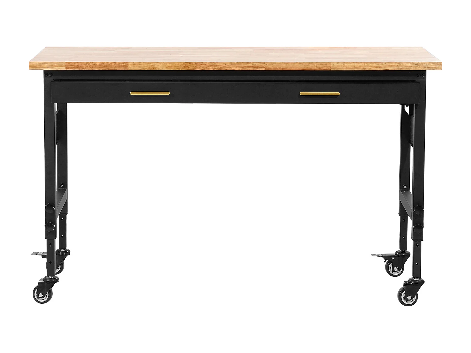 Verstellbarer Rollenarbeitsstisch SucceBuy, 152 cm, mit Steckdose und Schublade, für Büro, Haus, Garage