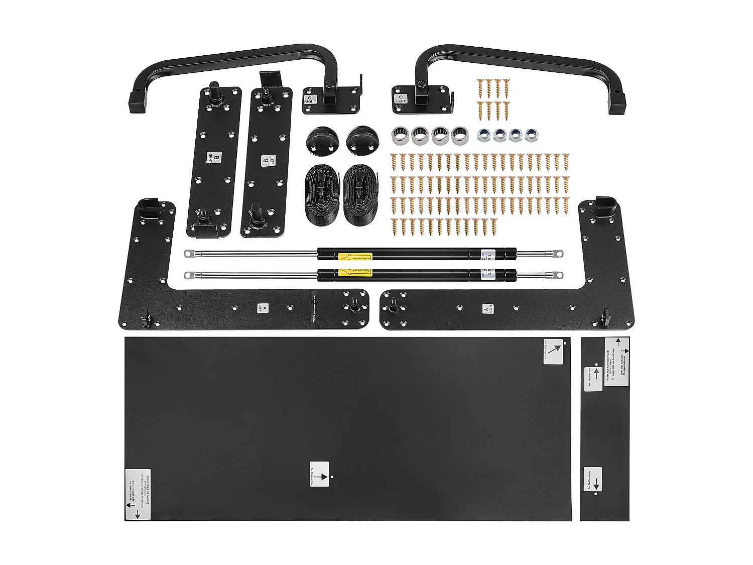 Kit Letto Rialzabile SucceBuy, Taglia Matrimoniale, Struttura Letto Parete di Lusso Automontabile, Pieghevole