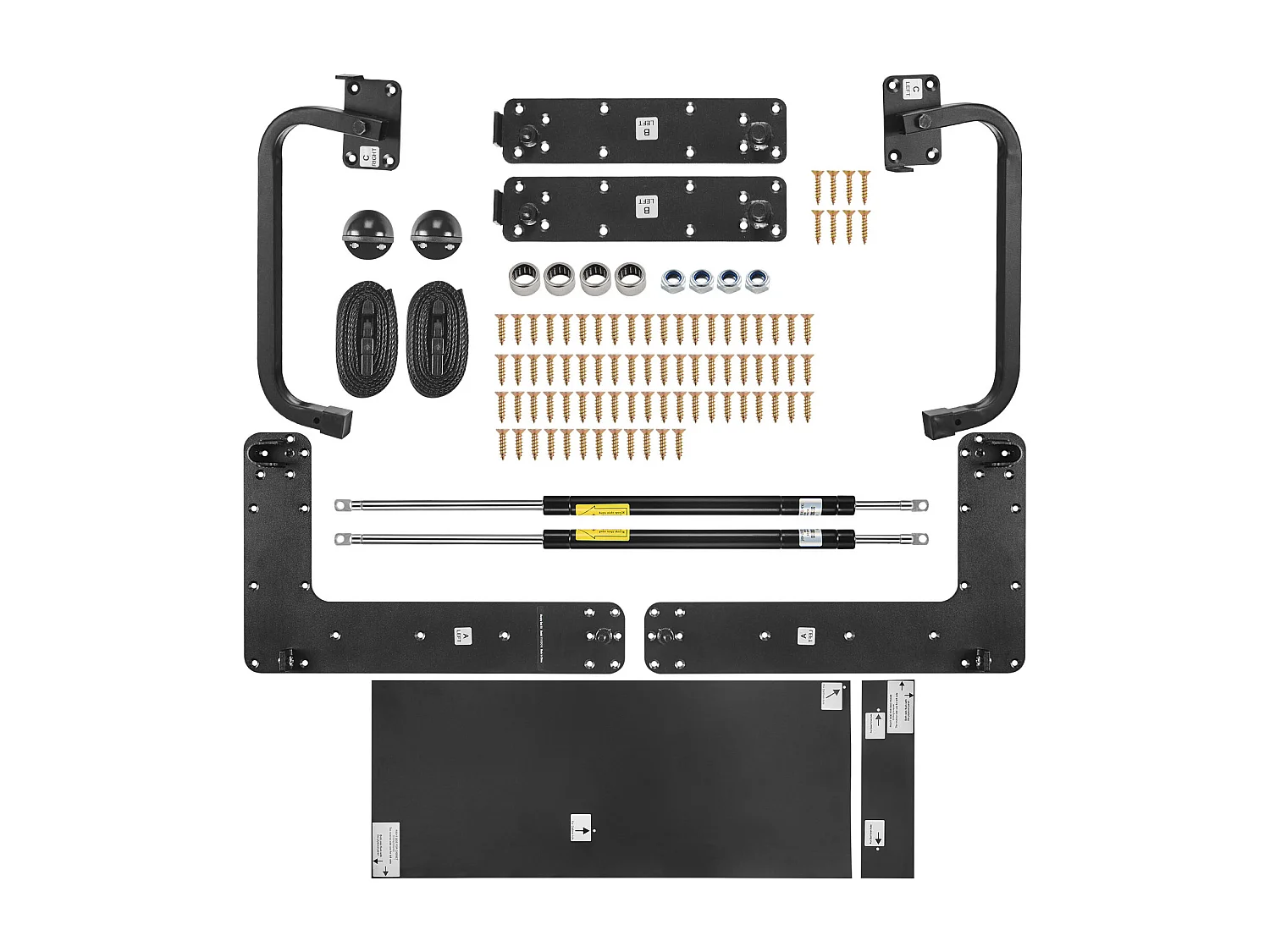 Kit Letto Rialzabile SucceBuy, Taglia Matrimoniale, Struttura Letto Parete di Lusso Automontabile, Pieghevole