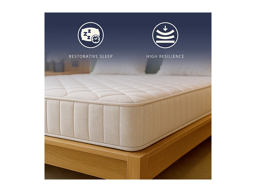 Nuri Pro | Matelas mémoire | 20 cm | Orthopédique & Ignifuge | Antiallergique | C1 | IT | 140x190