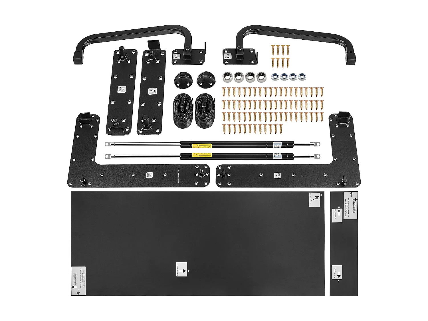 Kit Letto Rialzabile Completo SucceBuy, Struttura Letto Parete di Lusso Automontabile, Pieghevole