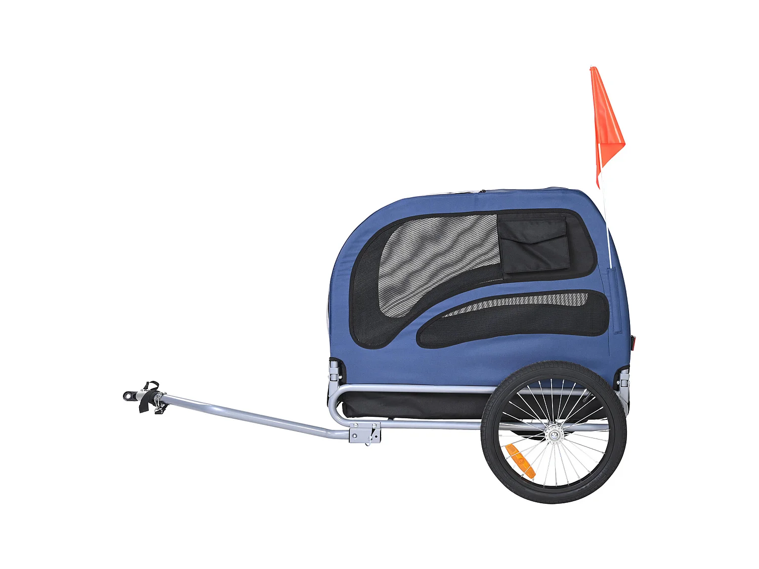 Fahrradanhänger für Haustiere SucceBuy, Fahrradträger für Hund und Katze, Traglast 45 kg, wasserbeständiges Stahl