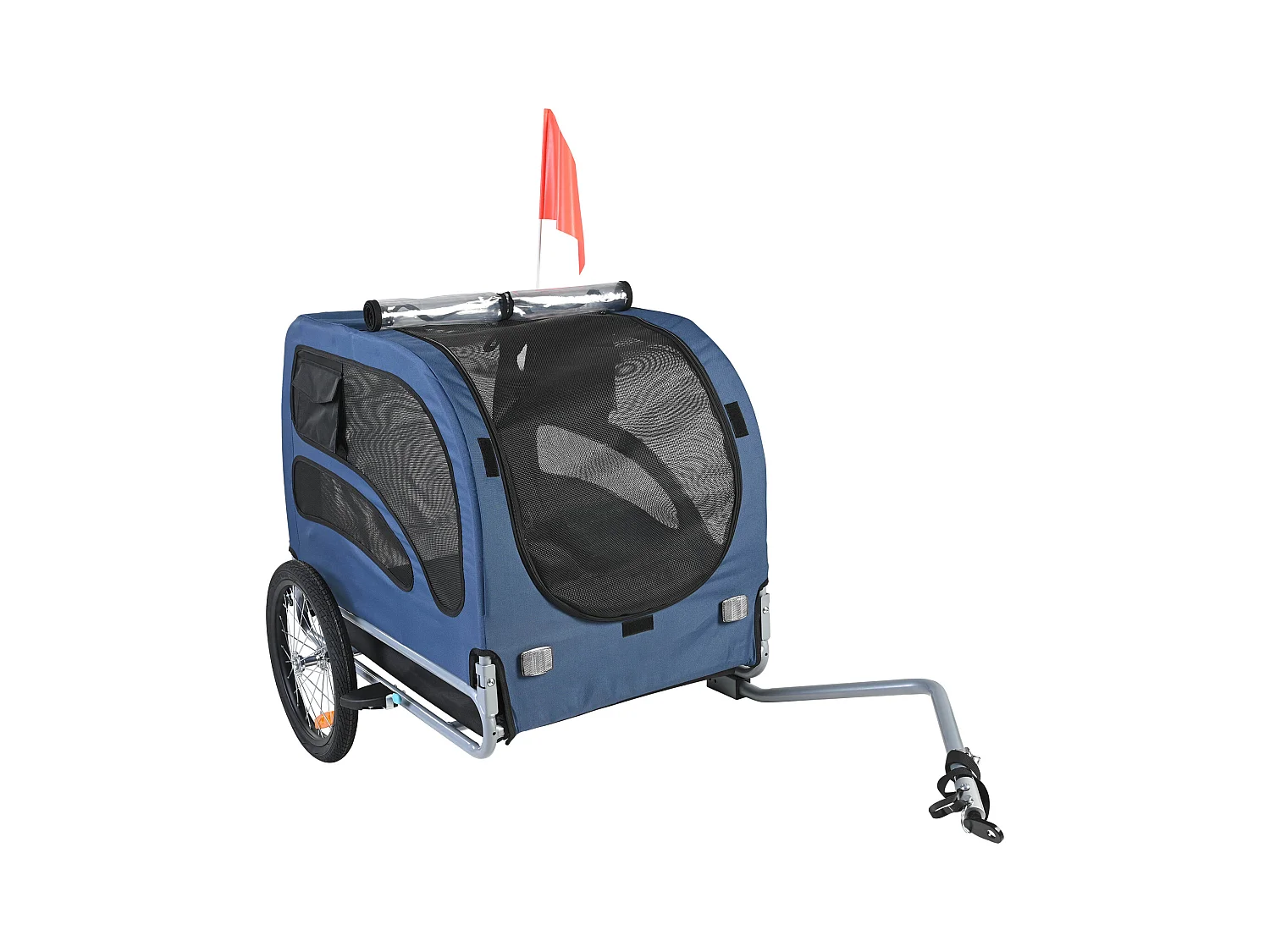 Remorque pour Vélo  pour Animaux de Compagnie SucceBuy, Porte-Vélo pour Chien et Chat, Charge de 45 kg, Acier Résistant à L'eau