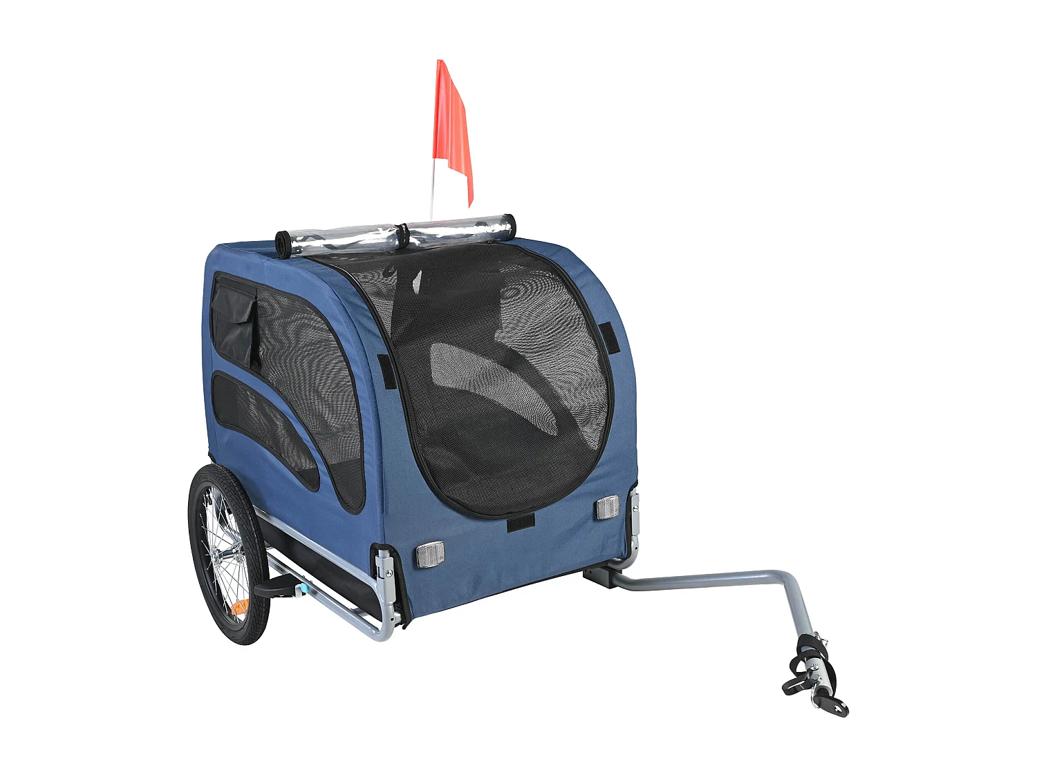 Remorque pour Vélo  pour Animaux de Compagnie SucceBuy, Porte-Vélo pour Chien et Chat, Charge de 45 kg, Acier Résistant à L'eau