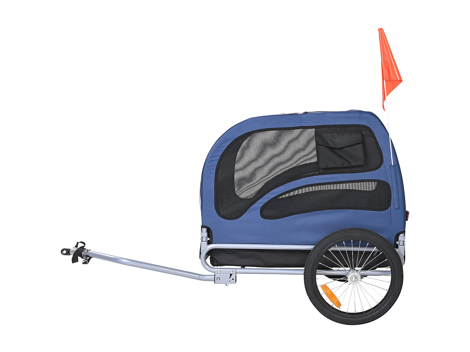 Remorque pour Vélo  pour Animaux de Compagnie SucceBuy, Porte-Vélo pour Chien et Chat, Charge de 45 kg, Acier Résistant à L'eau