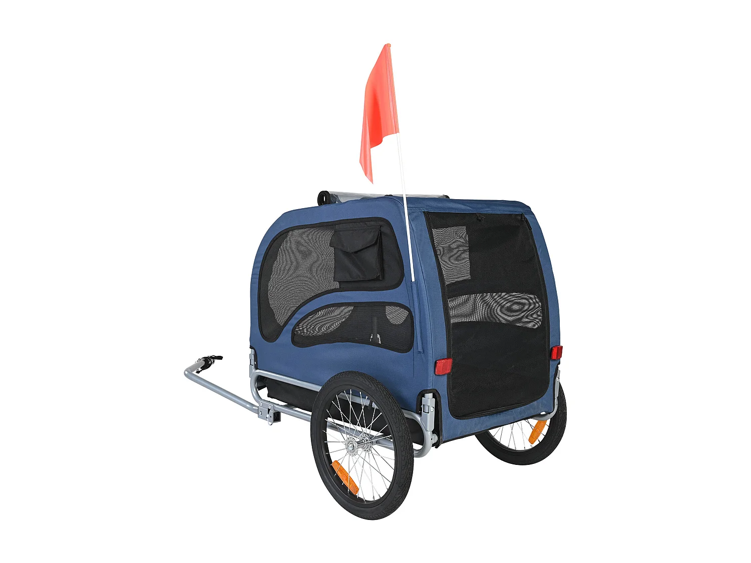 Remorque pour Vélo  pour Animaux de Compagnie SucceBuy, Porte-Vélo pour Chien et Chat, Charge de 45 kg, Acier Résistant à L'eau