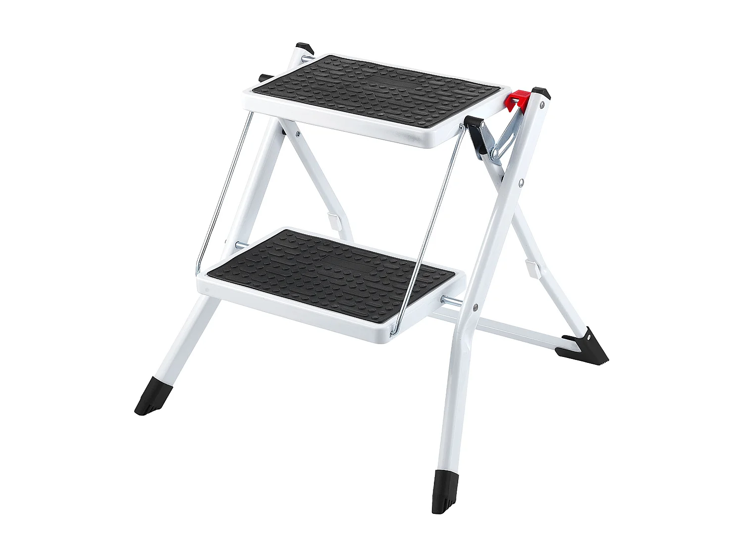 Escabeau-Escabeau SucceBuy 2 Marches Pliable 3 Hauteurs Réglables Charge Maximale 150 kg - Sécurisé et Stable pour les Travaux en Hauteur