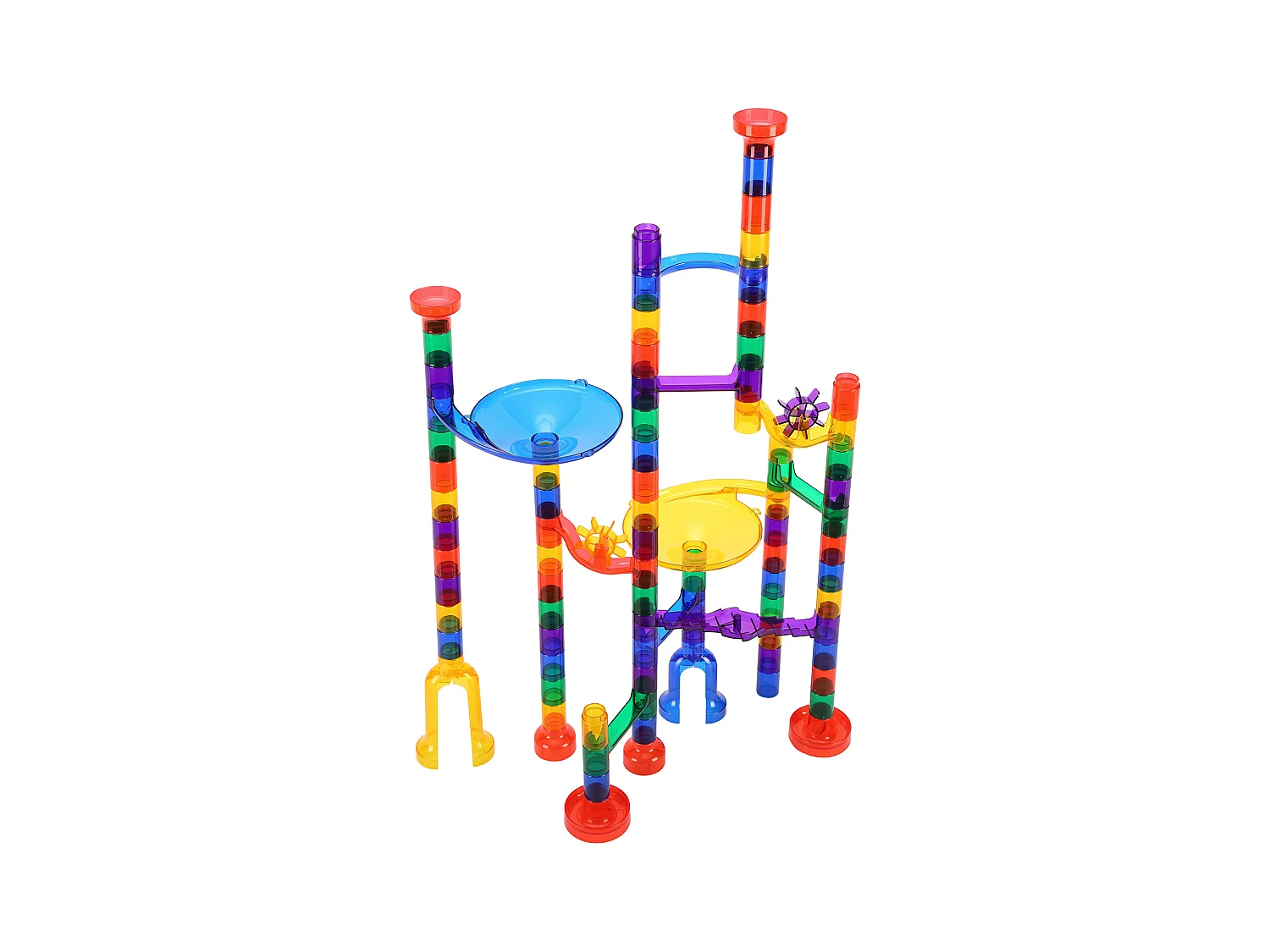 Circuit à Billes SucceBuy, 110 Pièces, 30 Billes, Jouet STEM pour Enfants de 3 Ans et Plus