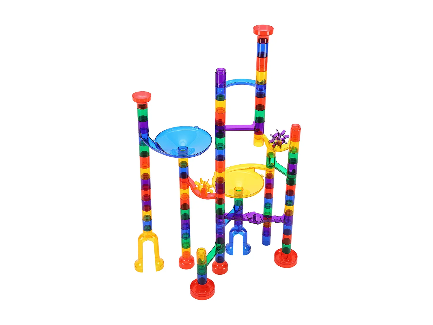 Circuit à Billes SucceBuy, 110 Pièces, 30 Billes, Jouet STEM pour Enfants de 3 Ans et Plus