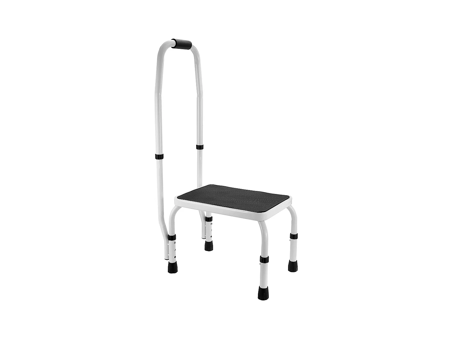 Treppstuhl-Leiter SucceBuy, 3 Verstellbare Höhen mit Griff, Maximale Belastung 150 kg für Camping-Car