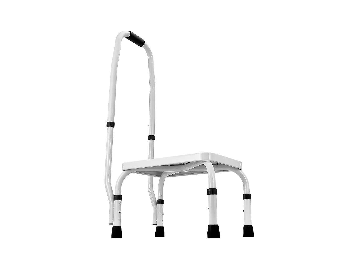 Treppstuhl-Leiter SucceBuy, 3 Verstellbare Höhen mit Griff, Maximale Belastung 150 kg für Camping-Car