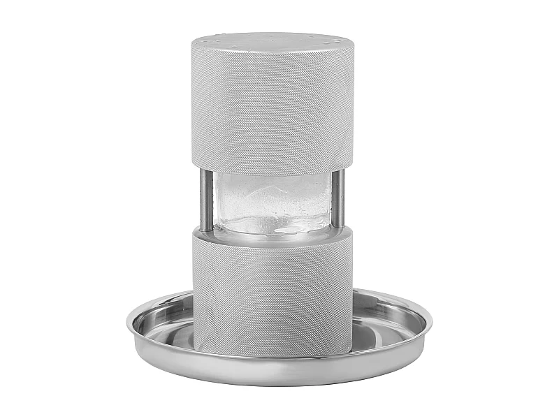 Machine à Glaçons SucceBuy 61 mm, Presse à Glaçons en Aluminium Rond pour Whisky, Argent, pour Whisky, Bourbon, Cocktail, Argent