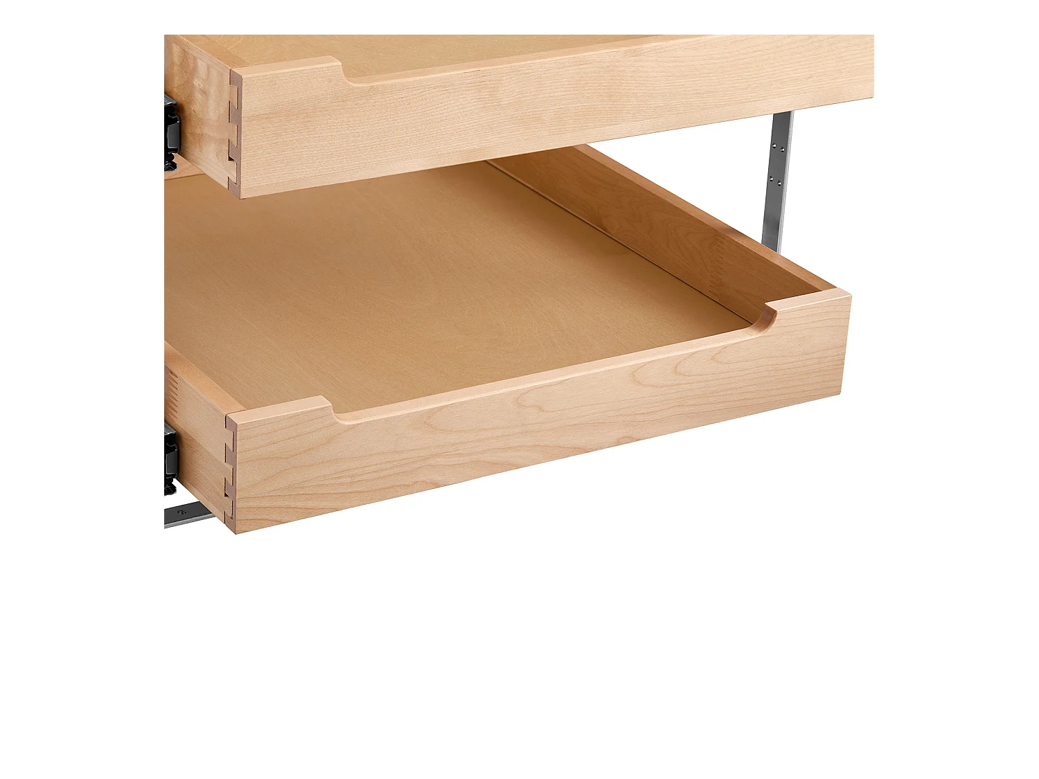 Organisateur d'Armoire Coulissant SucceBuy 47 x 53 cm, 2 Niveaux, Organisateur d'armoire coulissant réglable en Bois