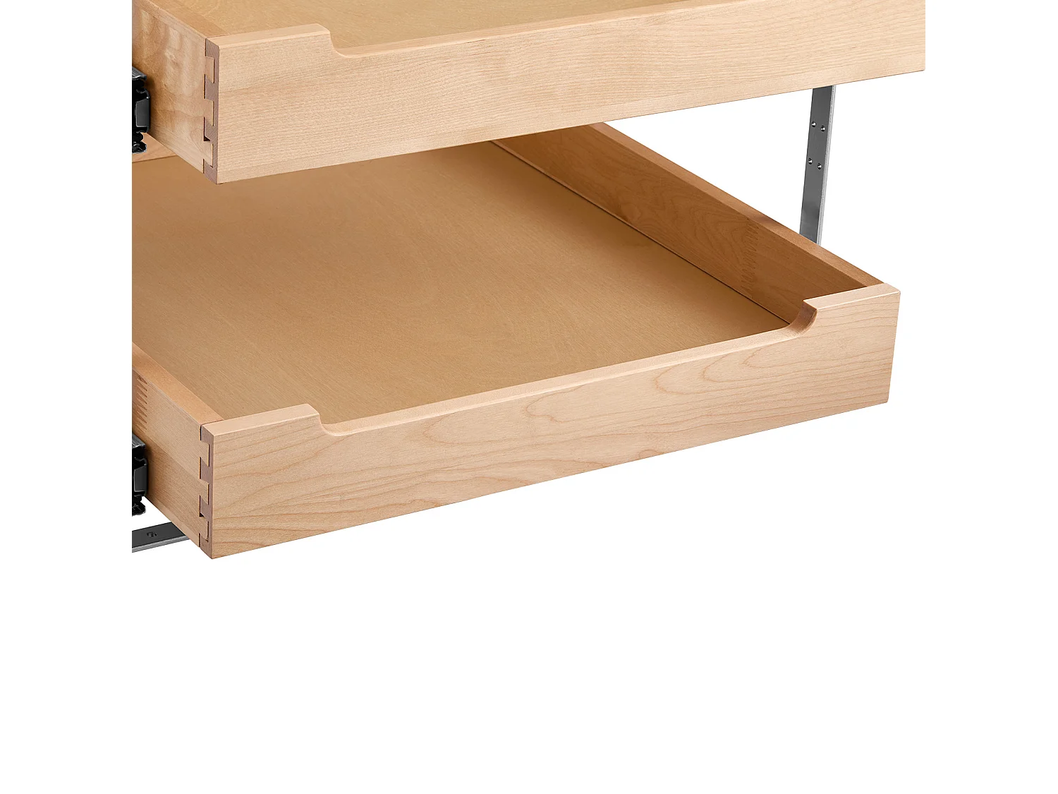 Organisateur d'Armoire Coulissant SucceBuy 47 x 53 cm, 2 Niveaux, Organisateur d'armoire coulissant réglable en Bois