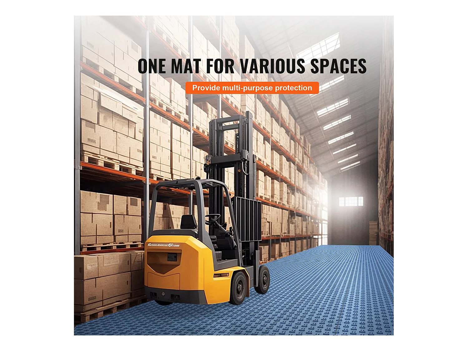 Dalles de Garage, SucceBuy Lot de 25 Carreaux de Garage à Emboîter 30 × 30 cm Bleu