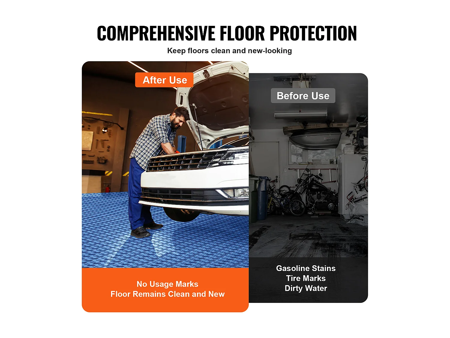 Azulejos para Garaje, SucceBuy, Paquete de 25, 30 × 30 cm, Entrelazados, Azules