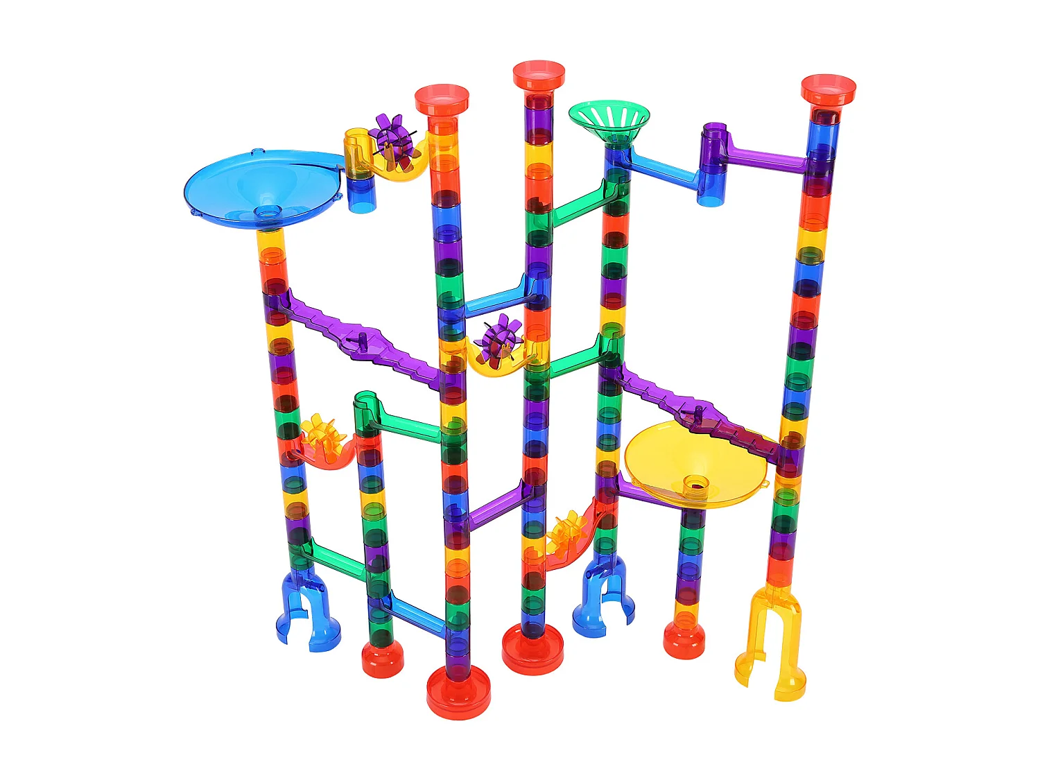 Kugelbahn SucceBuy, 150 Teile, 50 Kugeln, STEM-Spielzeug, Bildungsbausteine für Kinder