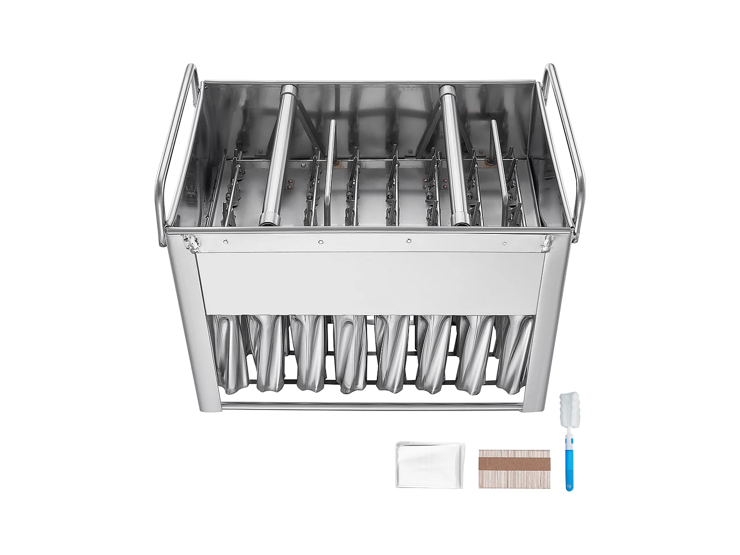 Moules à Glace SucceBuy Lot de 40 Cylindriques en Acier Inoxydable - Parfaits pour une Production de Glaçons Efficace et Hygénique