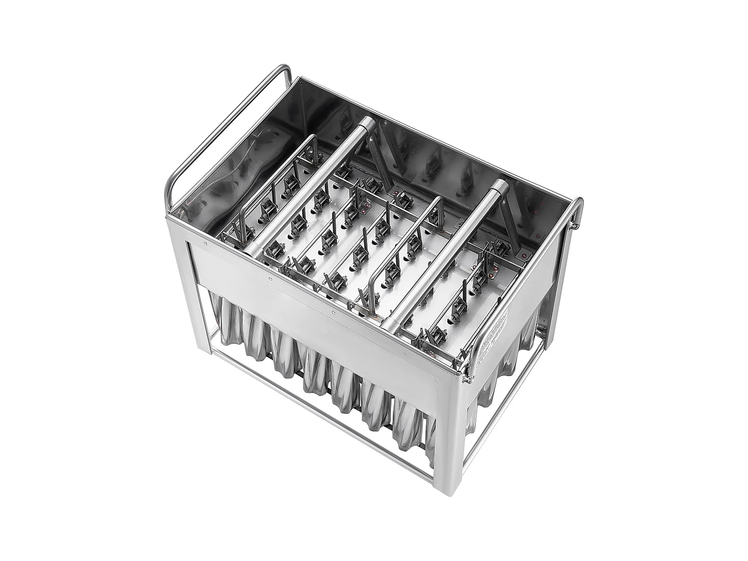 Moules à Glace SucceBuy Lot de 40 Cylindriques en Acier Inoxydable - Parfaits pour une Production de Glaçons Efficace et Hygénique