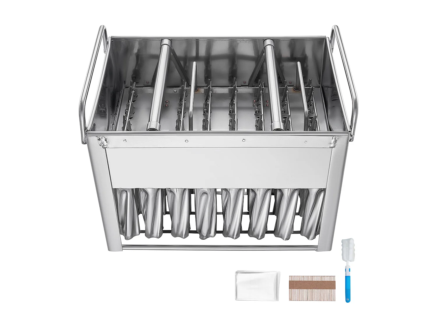 Stampini per Ghiaccio SucceBuy Lotto di 40 Cilindrici in Acciaio Inossidabile - Perfetti per una Produzione di Ghiaccio Efficace e Igienica