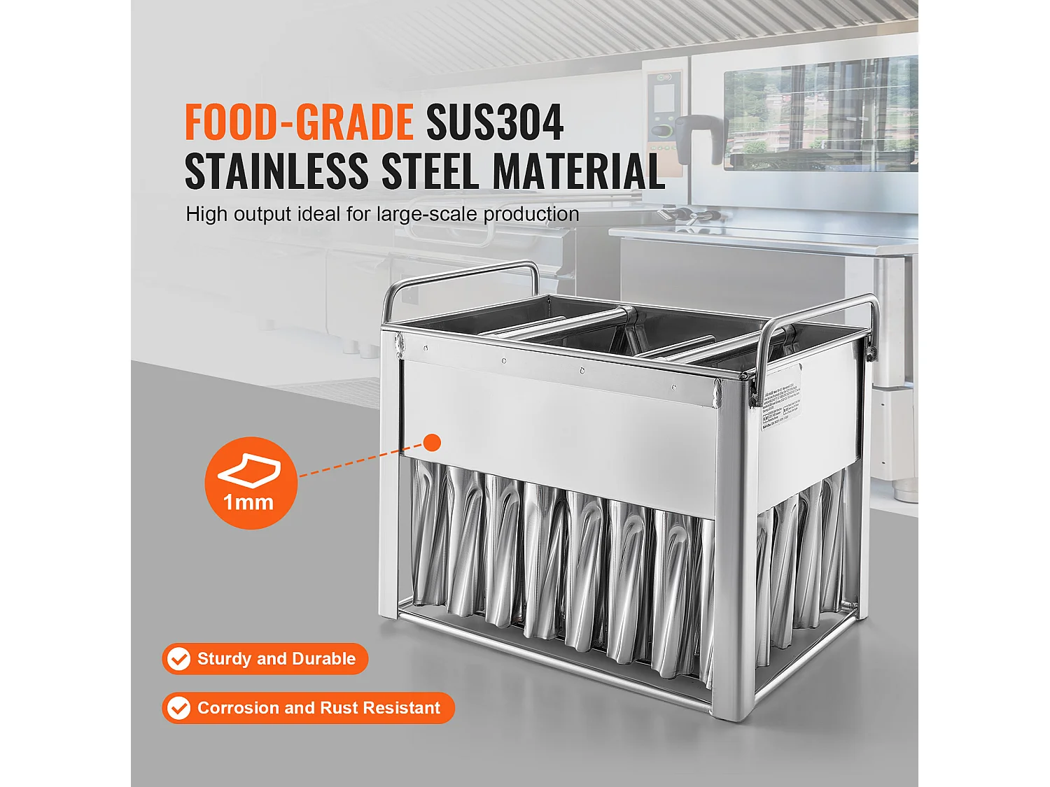 Stampini per Ghiaccio SucceBuy Lotto di 40 Cilindrici in Acciaio Inossidabile - Perfetti per una Produzione di Ghiaccio Efficace e Igienica