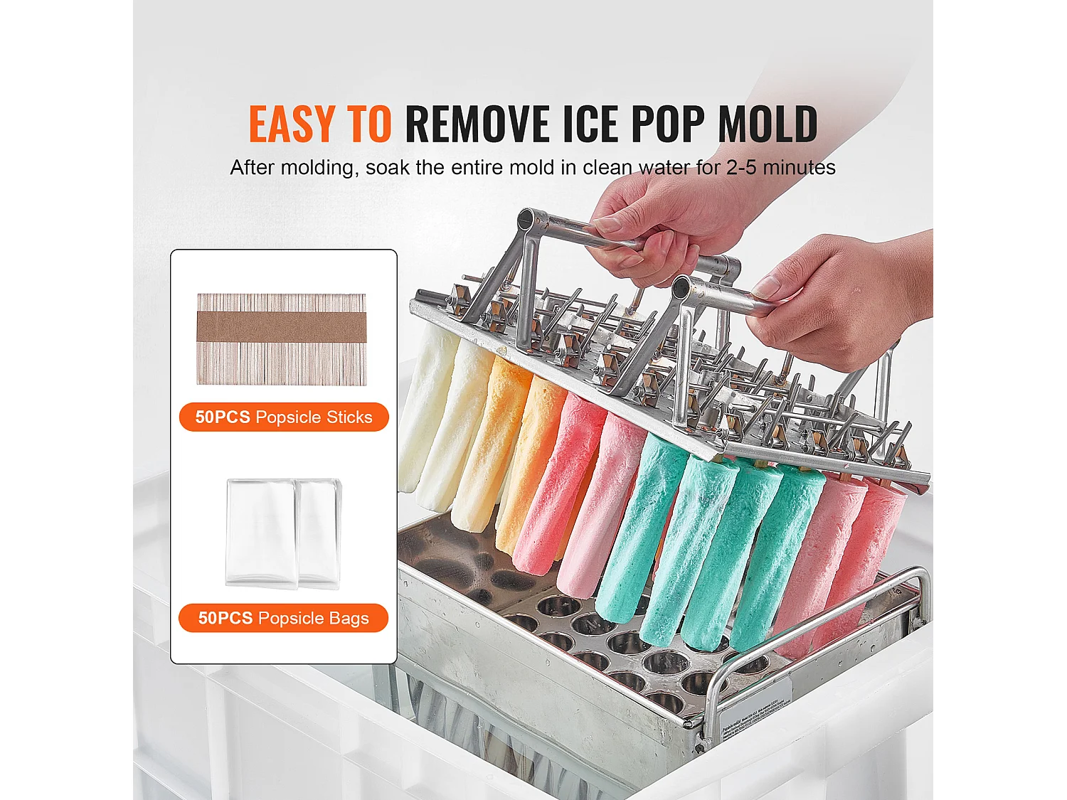 Stampini per Ghiaccio SucceBuy Lotto di 40 Cilindrici in Acciaio Inossidabile - Perfetti per una Produzione di Ghiaccio Efficace e Igienica