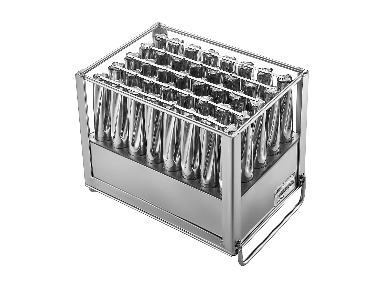 Stampini per Ghiaccio SucceBuy Lotto di 40 Cilindrici in Acciaio Inossidabile - Perfetti per una Produzione di Ghiaccio Efficace e Igienica