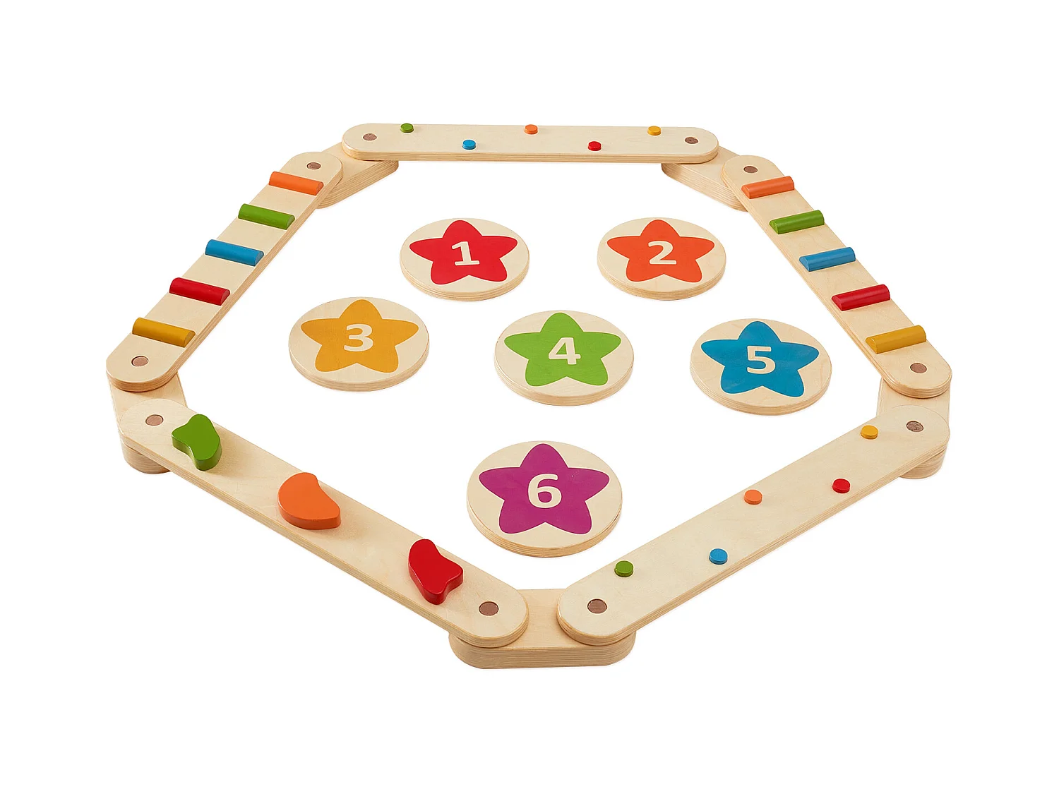 Poutre d'Équilibre, SucceBuy Lot de 6 Poutres d'Équilibre pour Enfants, Planches d'Équilibre pour Obstacles de Gymnastique