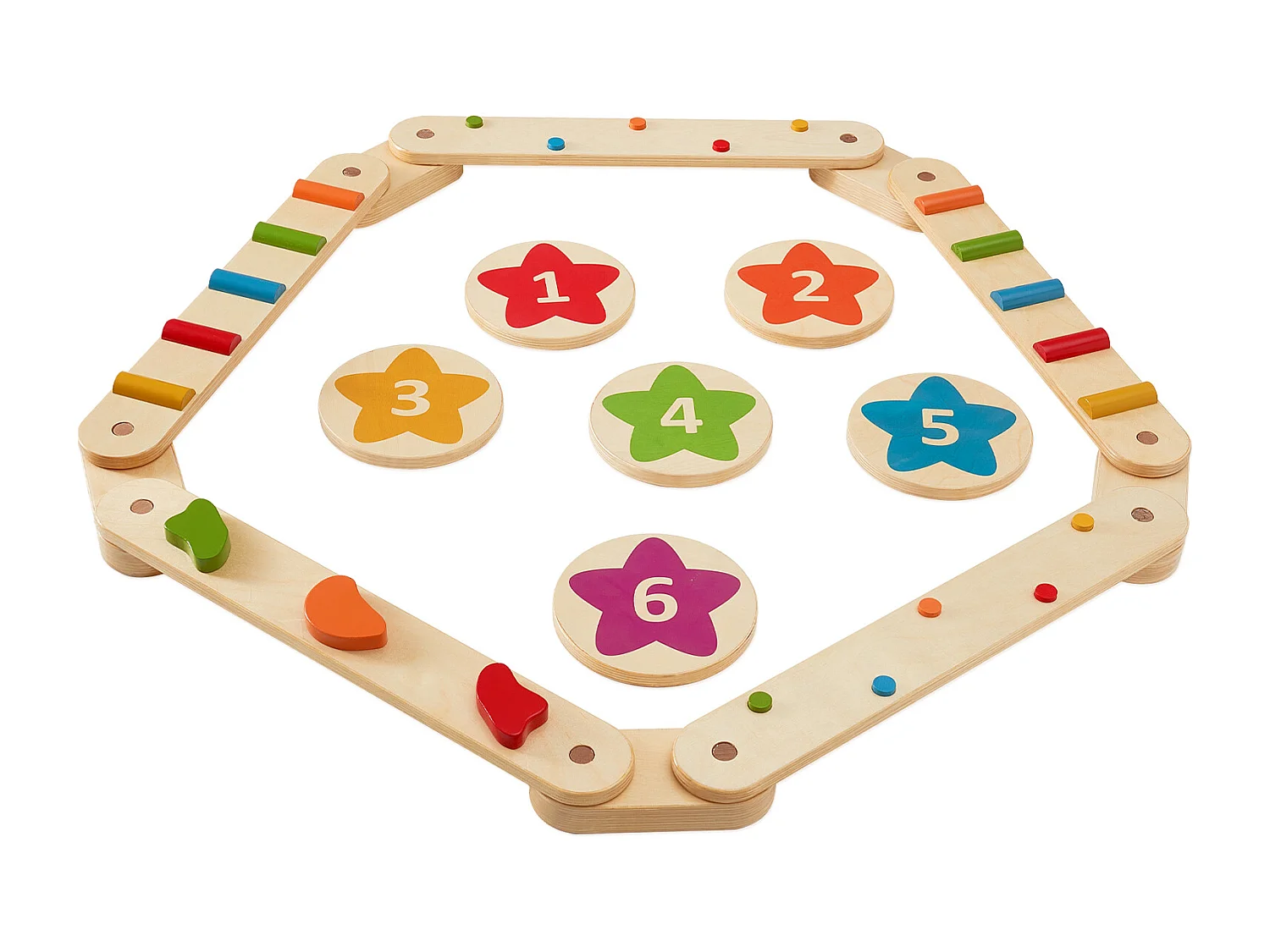 Evenwichtsbalk, SucceBuy 6-Pack Evenwichtsbalken voor Kinderen, Gymnastiek-Obstakel-Balansborden