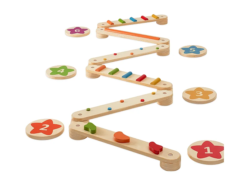 Trave di Equilibrio, SucceBuy Confezione da 6 Travi di Equilibrio per Bambini, Tavole di Equilibrio per Ginnastica e Ostacoli