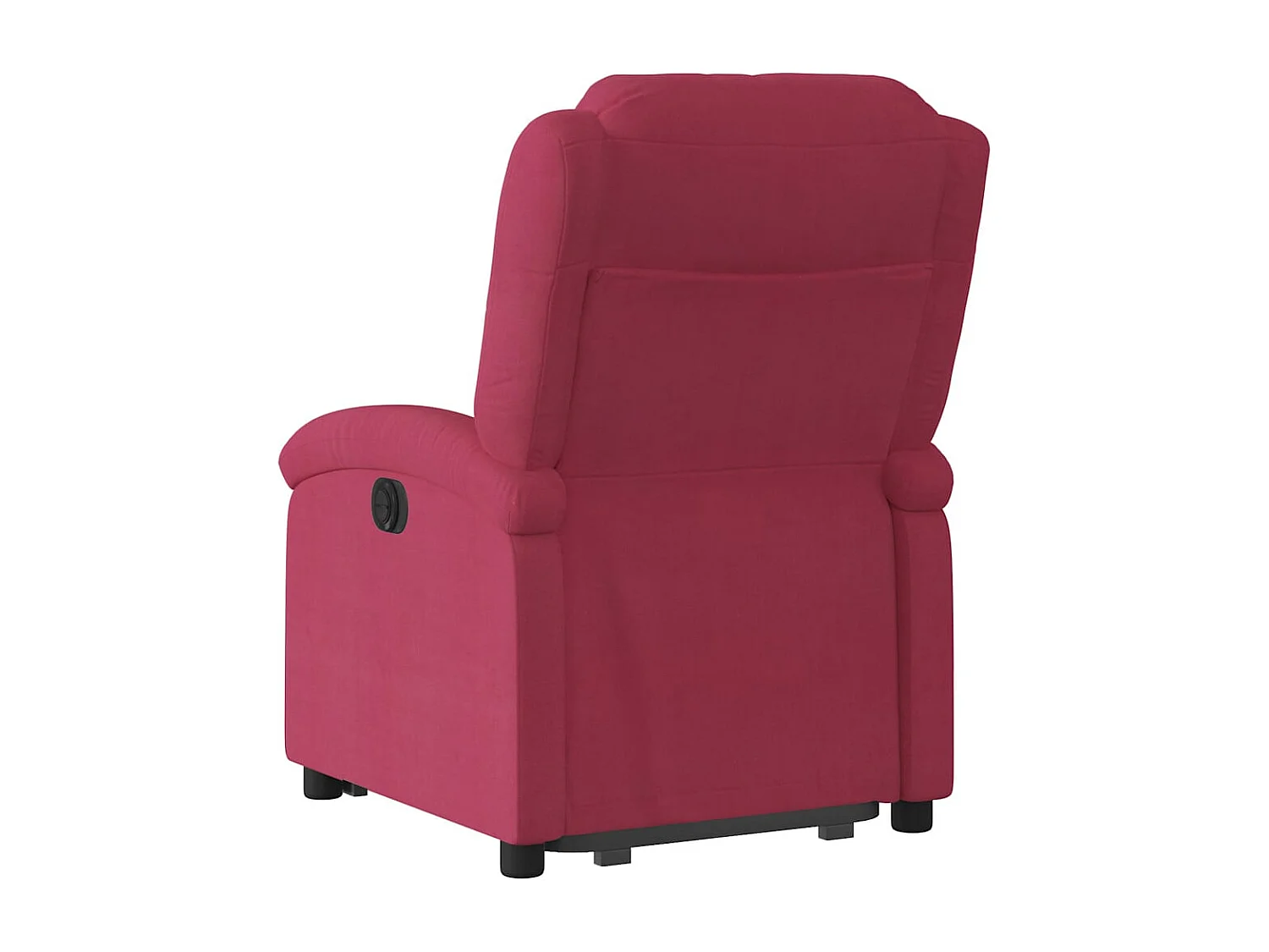 Fauteuil relax TV rembourrage tissu bordeaux 71 x 86.5 x 99.5 cm DEC028165
