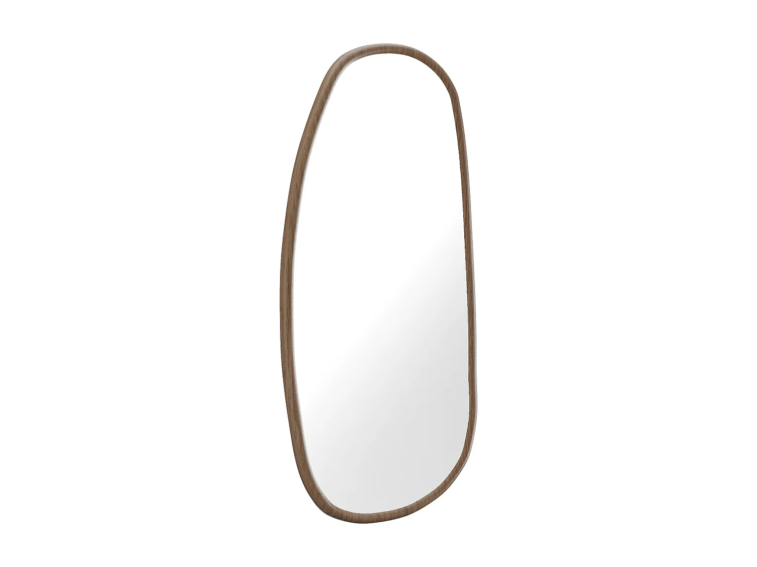 Miroir organique en bois d'hévea - L. 49 x H. 100 cm - MEIXI