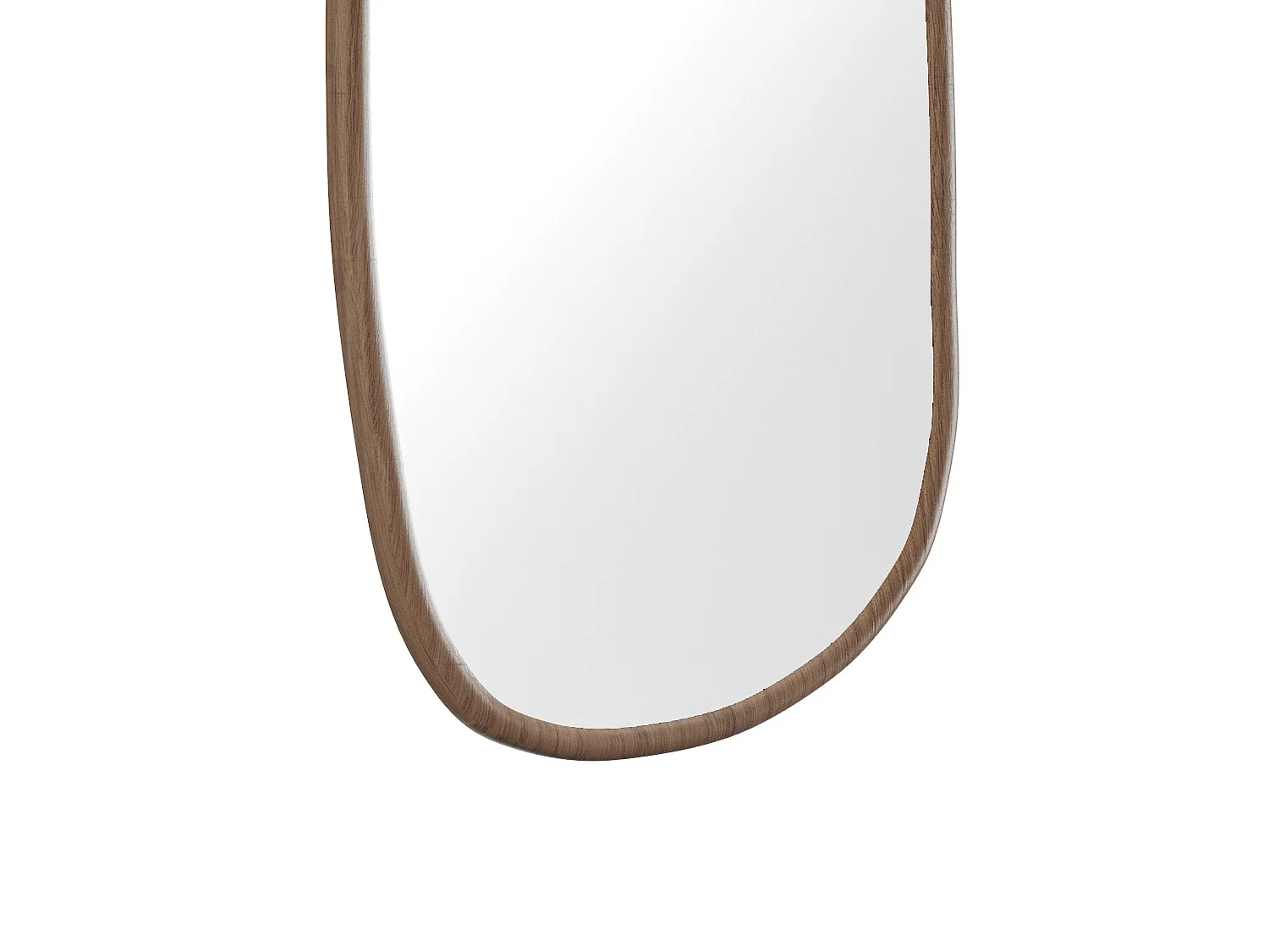 Miroir organique en bois d'hévea - L. 49 x H. 100 cm - MEIXI