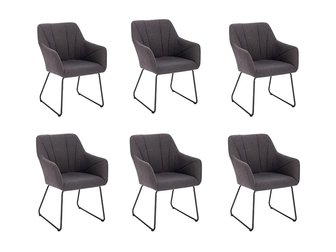 Home Deluxe Chaise de salle à manger PAKU Quantité : 6