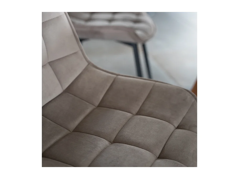 Home Deluxe Chaise rembourrée IKALO marron clair Quantité : 8