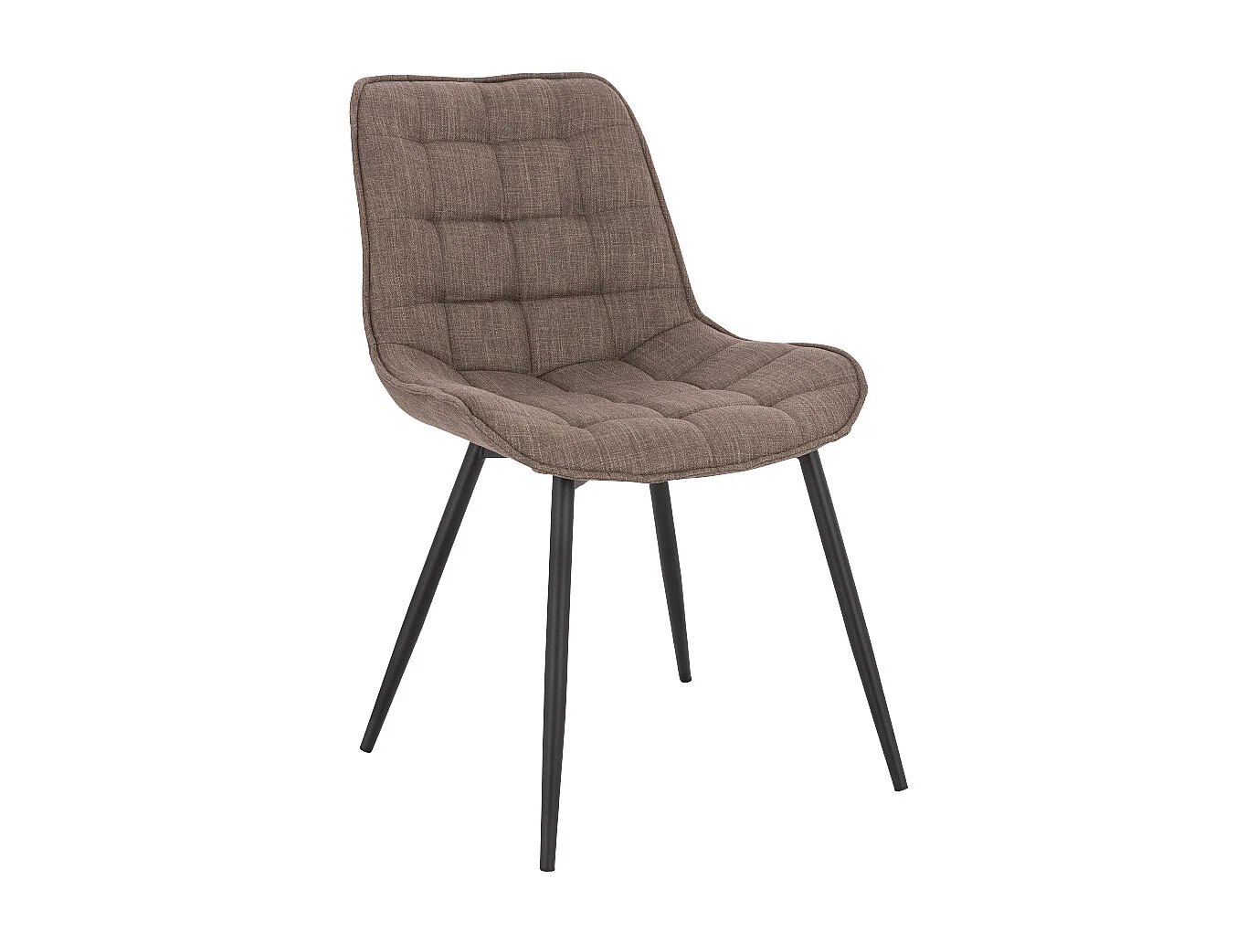 Home Deluxe Chaise rembourrée IKALO gris/marron Quantité : 4