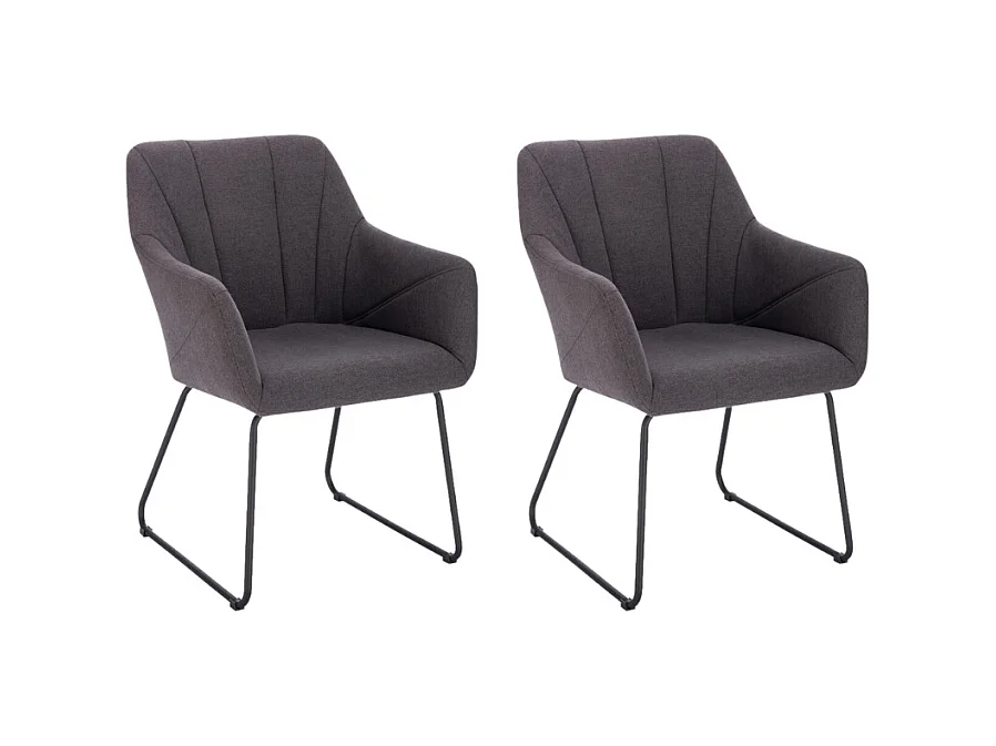 Home Deluxe Chaise de salle à manger PAKU Quantité : 2