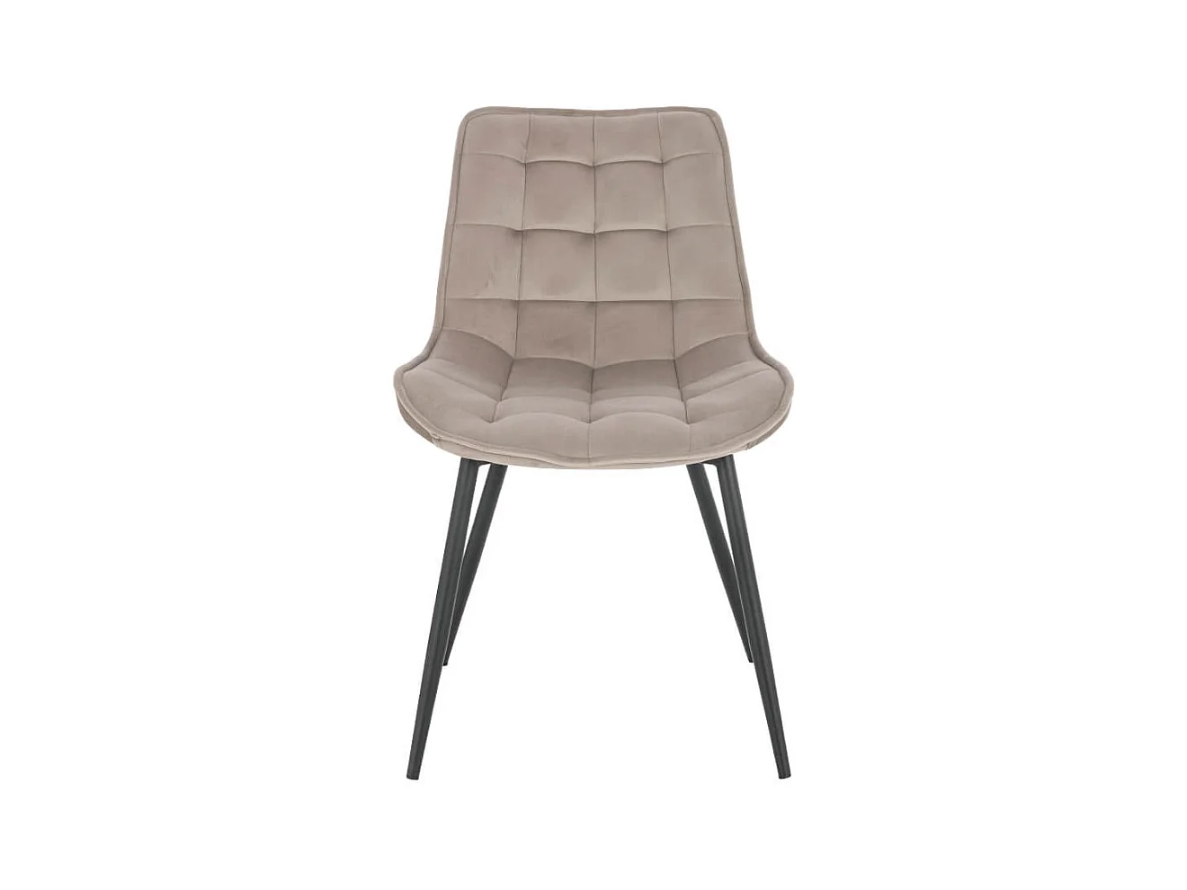 Home Deluxe Chaise de salle à manger IKALO velours marron clair Quantité : 2